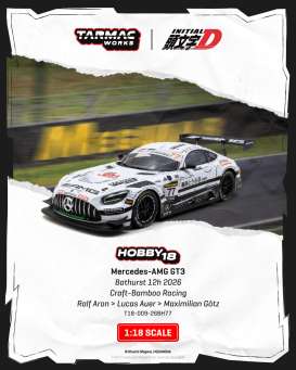 Mercedes Benz  - AMG GT 2026 white/black - 1:18 - Tarmac - T18-009-26BH77 - TC-T18-009-26BH77 | The Diecast Company