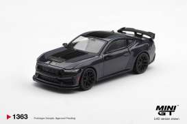 Ford  - Mustang 2025 blue ember - 1:64 - Mini GT - MGT01363-L - MGT01363-L | The Diecast Company
