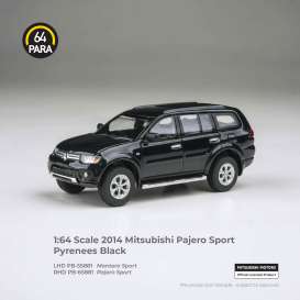Mitsubishi  - Pajero 2014 black - 1:64 - Para64 - 65881 - PB65881 | The Diecast Company