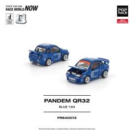 Nissan  - QR32 blue - 1:64 - Pop Race Limited - PR640572 - PR640572 | The Diecast Company