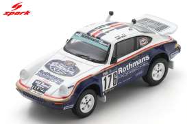Porsche  - 953 1984 white/blue - 1:64 - Spark - 64S240 - spa64S240 | The Diecast Company