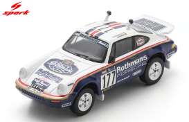 Porsche  - 953 1984 white/blue - 1:64 - Spark - 64S242 - spa64S242 | The Diecast Company