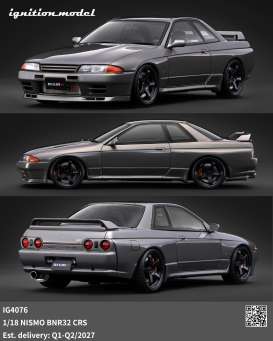 Nissan  - Nismo BNR32 CRS grey - 1:18 - Ignition - IG4076 - IG4076 | The Diecast Company
