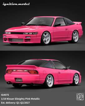 Nissan  - Sileighty pink metallic - 1:18 - Ignition - IG4075 - IG4075 | The Diecast Company