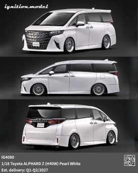 Toyota  - Alphard Z (H40W) pearl white - 1:18 - Ignition - IG4080 - IG4080 | The Diecast Company