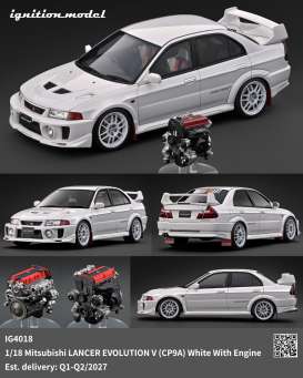 Mitsubishi  - Lancer Evolution V (CP9A) white - 1:18 - Ignition - IG4018 - IG4018 | The Diecast Company
