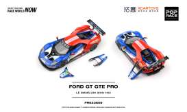 Ford  - GT GTE 2019 blue/white/red - 1:64 - Pop Race Limited - PR640609 - PR640609 | The Diecast Company