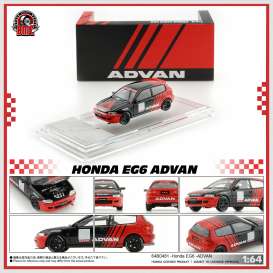 Honda  - EG6 black/red - 1:64 - BM Creations - 64B0481 - BM64B0481 | The Diecast Company