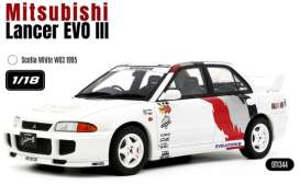 Mitsubishi  - Lancer EVO III 1995 white - 1:18 - OttOmobile Miniatures - OT1344 - OT1344 | The Diecast Company