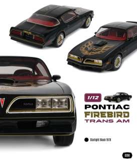 Pontiac  - Firebird Trans AM 1978 black - 1:12 - OttOmobile Miniatures - G098 - OTG098 | The Diecast Company